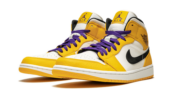 Air Jordans 1 Mid SE “Lakers”   852542-700